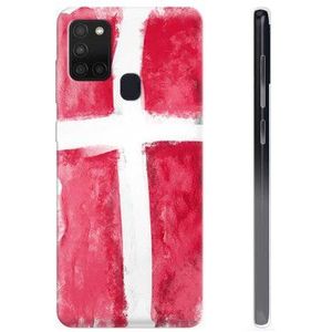 Samsung Galaxy A21s TPU Hülle - Dänische Flagge