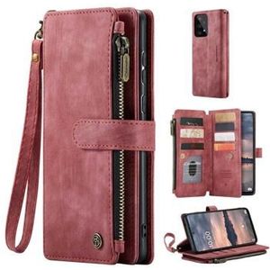 Caseme C30 Multifunktions Samsung Galaxy A33 5G Wallet Hülle - Rot