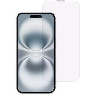 iPhone 16 Plus Lila Licht Panzerglas mit Staubdichtem Mesh - Klar