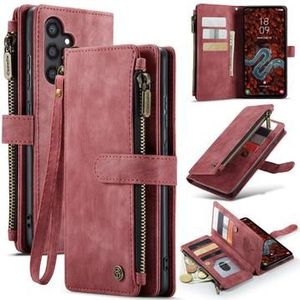 Samsung Galaxy S25+ Caseme C30 Multifunktions Wallet Hülle - Rot