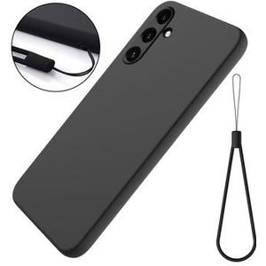 Samsung Galaxy M55/F55/C55 Liquid Silikonhülle - Schwarz