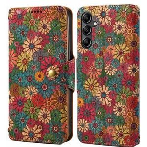 Samsung Galaxy S24 Vier Jahreszeiten Brieftasche Hülle - Frühling