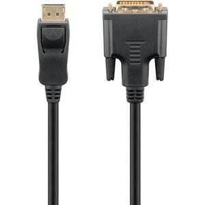 Goobay DisplayPort 1.2 / DVI-D Adapter Kabel - Vergoldet - 3m - Schwarz