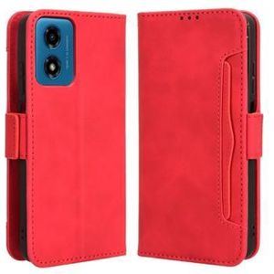 Motorola Moto G24 Power/G04/E14 Wallet Hülle mit Kartenhalter - Rot