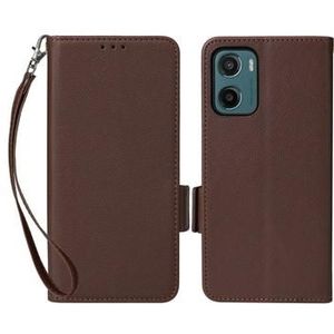 Motorola Moto G05/E15 Wallet Schutzhülle mit Magnetverschluss - braun