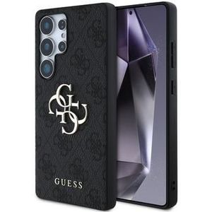 Samsung Galaxy S25 Ultra Guess 4G Big Metal Logo Hybrid Hülle - Schwarz