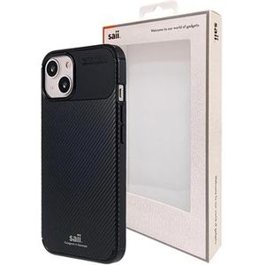 Saii Karbonfaser iPhone 13 Mini TPU Hülle - Schwarz