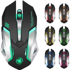 M10 Wireless Gaming Mouse - 2400 DPI, wiederaufladbar, 7-Farben-Hintergrundbeleuchtung, ergonomisches Design