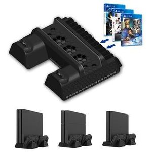 TP4-882 Vertikaler Ständer mit Kühlung Lüfter Controller Kühler Dual-Ladestation für Sony Playstation PS4/PS4 Slim/PS4 Pro