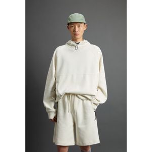 Woolrich Herren Kapuzenpullover aus einem Mix aus Baumwolle in Interlockqualität und Nylon by Todd Snyder Weiß Größe L