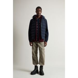 Woolrich Herren Bering Hybridjacke aus Stretchnylon mit mattem Finish Blau Größe M