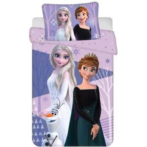 Frozen Dekbedovertrek Baby Elsa &Anna & Olaf Maat 100 x 135 cm