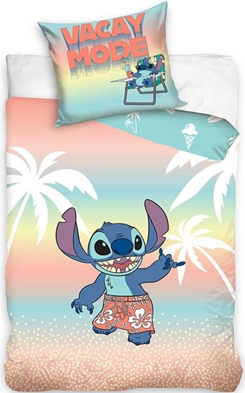 Lilo en Stitch dekbedovertrek Vacay Mode 140 x 200 cm - 60 x 70cm - katoen