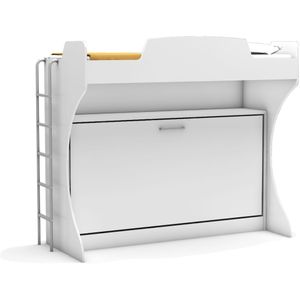 Opklapbed stapelbed Academy 85/90 x 190 cm - Polyether matras SG 40 - 80 KG