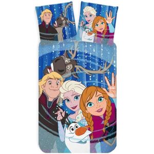 Frozen - Peuterdekbedovertrek Friends - Katoen - Babyformaat