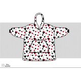 Mickey Mouse hoodie poncho stipjes maat XS - L - polyester