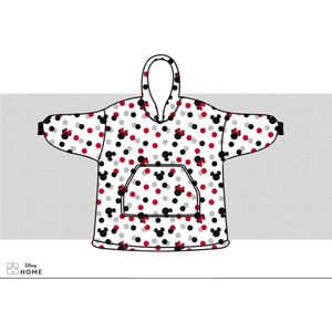 Mickey Mouse hoodie poncho stipjes maat XS - L - polyester