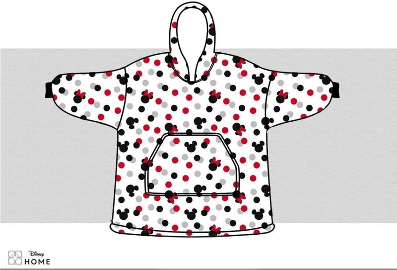 Mickey Mouse hoodie poncho stipjes maat XS - L - polyester