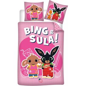Bing - Dekbedovertrek Sula - Roze - Katoen - 140 x 200 cm