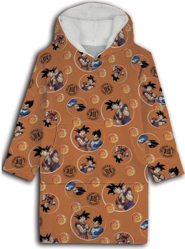 Dragon Ball Z hoodie poncho 7 - 14 jaar - polyester