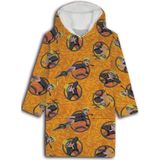 Naruto hoodie poncho geel maat XS - L - polyester