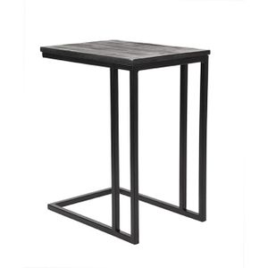 LABEL51 Bijzettafel Move - Zwart - Mangohout - One Size