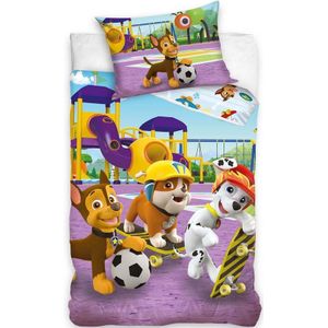 PAW Patrol Dekbedovertrek Speeltuin - Eenpersoons - 140 x 200 cm - Katoen