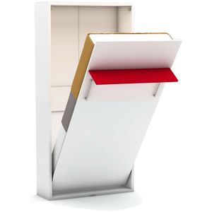 Eenpersoons opklapbed zonder bureau - Happy - Rood - Polyether matras SG 40 - 80 KG