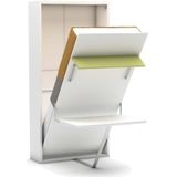 Eenpersoons opklapbed met  bureau - Happy - Verde - Polyether matras SG 40 - 80 KG