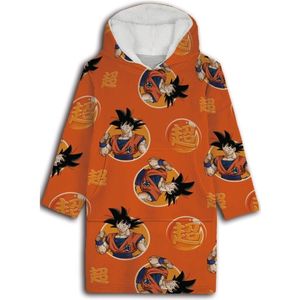 Dragon Ball Z Hoodie Fleece Deken, Warrior - Volwassen (One Size) - Polyester