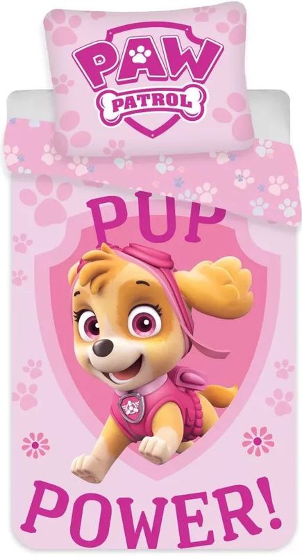 Paw Patrol peuterdekbedovertrek Skye  100 x 135 cm Katoen