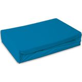 Jersey hoeslaken - Marine Blauw - Matras dikte 30 cm