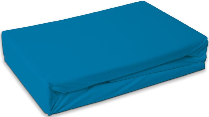 Jersey hoeslaken - Marine Blauw - Matras dikte 30 cm