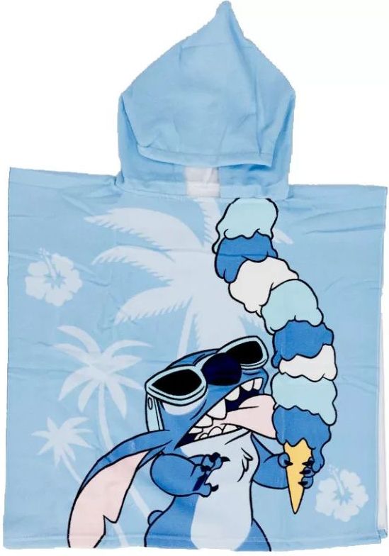 Stitch poncho ijsjes 55 x 110 cm - polyester