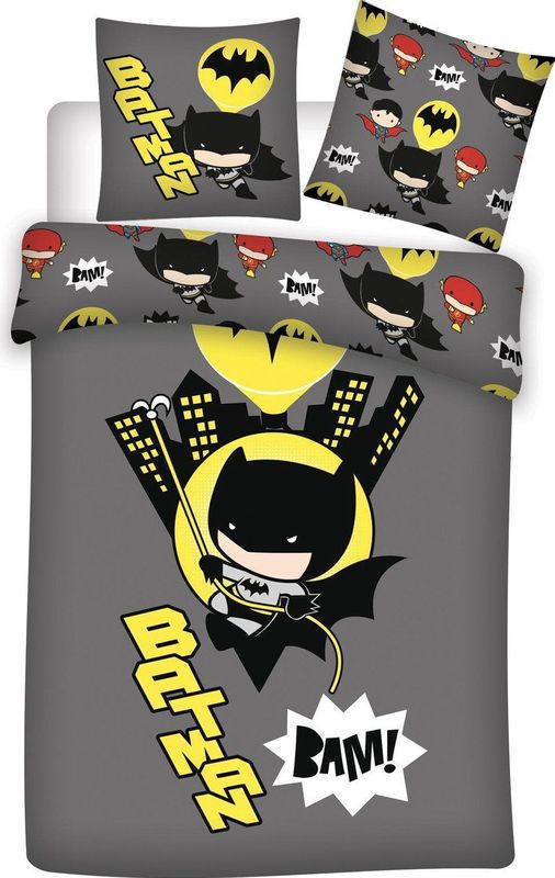 Batman Dekbedovertrek, BAM! - 140 x 200 + 63 x 63 cm - Polyester