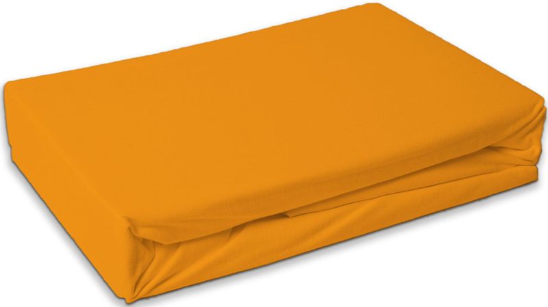 Badstof hoeslaken - Oranje- Matras dikte 40 cm