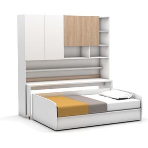 Opklapbed Icon compact 3 bedden - Polyether matras SG 40 - 80 KG