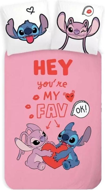 Lilo en Stitch dekbedovertrek My Favourite 140 x 200 cm - 70 x 90 cm - katoen
