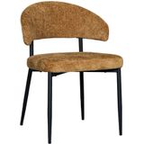 LABEL51 Eetkamerstoel Bliss - Mustard - Elite - Black Frame