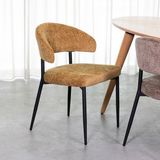 LABEL51 Eetkamerstoel Bliss - Mustard - Elite - Black Frame