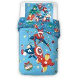Marvel Avengers Dekbedovertrek kerst - 140 x 200 cm - 70 x 90 cm