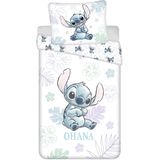 Lilo en Stitch - Dekbedovertrek - Wit - Katoen - 140 x 200 cm - 70 x 90 cm
