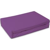 Badstof hoeslaken - Paars - Matras dikte 40 cm