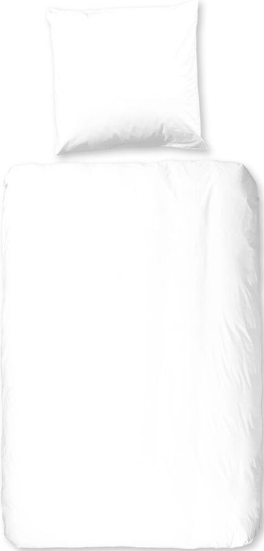 Dekbedovertrek - Wit - Katoen - 1 Persoon
