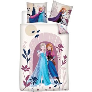 Disney Frozen Dekbedovertrek, Sister Love - Eenpersoons - 140 x 200 cm - Polycotton