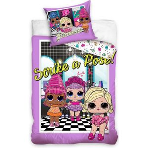 Dekbedovertrek - Grijs - Katoen - 240 x 220 cm