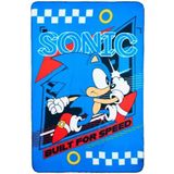 Sonic Built For Speed Fleece deken 100 x 150 cm