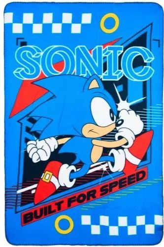 Sonic Built For Speed Fleece deken 100 x 150 cm