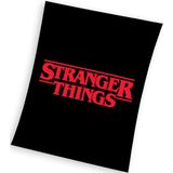 Stranger Things Fleece deken, Logo - 130 x 170 cm - Polyester