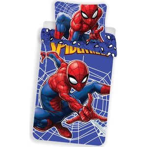 Spider-Man Dekbedovertrek Glow in the Dark 140 x 200 cm + 1 kussensloop 70 x 90 cm - Katoen